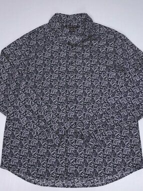 MICHAEL KORS men's floral long-sleeved shirt XL
